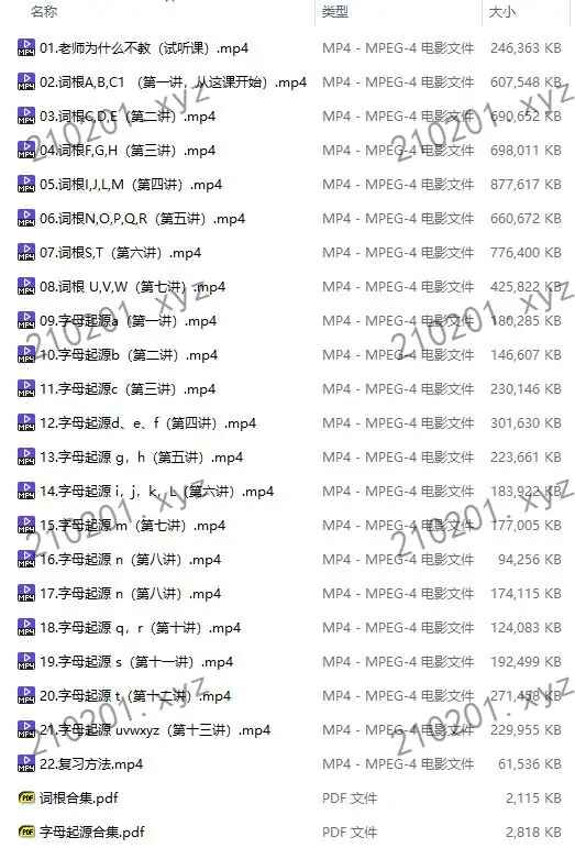 音变规律字母起源高效记单词百度云资源