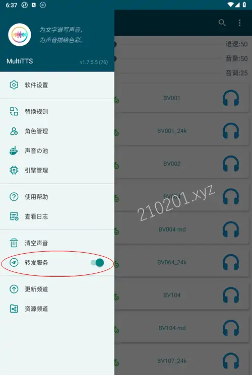 MultiTTS手机端开启转发服务.webp