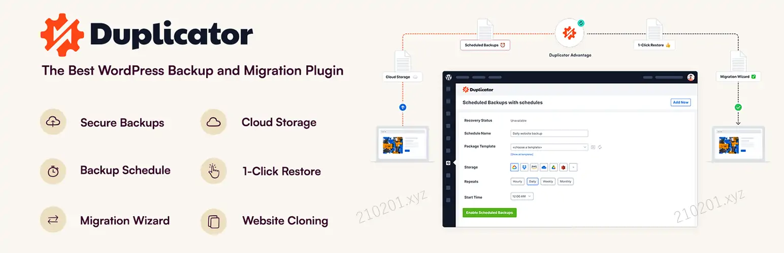 Duplicator Pro v4.5.19.1 全功能专业网站迁移备份插件破解版免费下载
