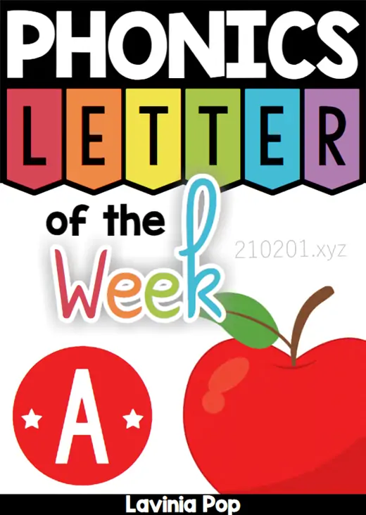Phonics Letter Of The Week 儿童英语自然拼读字母书练习资源