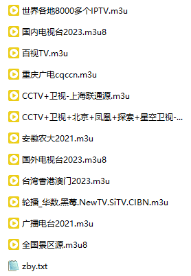 IPTV 国内外 txt/m3u8 等直播源地址汇总下载+免费观看工具+使用说明